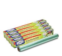 Toppits Film étirable 4 x 40 m - Film spécial auto-adhésif à 3 couches - Fabriqué à partir de 70% de ressources recy s - 4 x 40 m