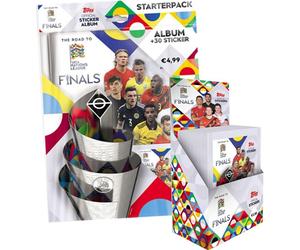 Topps - Road to UEFA Nations League - Sammelsticker - 1 présentoir (50 pièces) + Starterpack