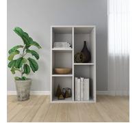TOPSELLER - Étagère d'Escalier Bibliothèque contemporaine-Buffet Blanc 50x25x80 cm Aggloméré 4140