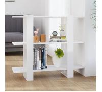 TOPSELLER - Étagère d'Escalier Bibliothèque contemporaine-Meuble de rangement Blanc brillant 100x30x87 cm 2744