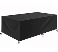 TopSoul Housse Table de Jardin, Housse Salon de Jardin, Rectangulaire Couverture de Protection Meubles Bâche Salon de Jardin Imperméable Anti-UV 600D Oxford Bache Table Exterieur 150x135x70cm