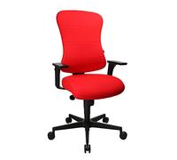 Topstar Art Comfort Chaise de Bureau avec Coussins à Ressorts et accoudoirs réglables en Hauteur, Tissu Rouge