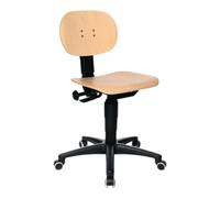 Topstar Chaise d'atelier pivotante rouleaux hêtre 420-550 mm Quantité:1