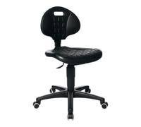 Topstar Chaise d'atelier pivotante rouleaux mousse polyuréthane noire 410-540 mm Quantité:1