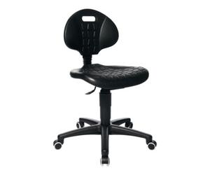 Topstar Chaise d'atelier pivotante rouleaux mousse polyuréthane noire 410-540 mm Quantité:1