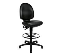 Topstar Chaise d'atelier pivotante Tec 50 patin+anneau de piètement Rembourrage simili c Quantité:1