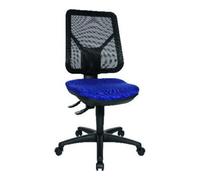 Topstar Chaise de bureau pivotante avec appui-lombaires bleu 430-510 mm sans accoudoirs Quantité:1