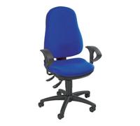 Topstar Chaise de bureau pivotante avec contact permanent bleu royal 420-550 mm sans acc Quantité:1