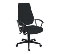 Topstar Chaise de bureau pivotante avec contact permanent noir 420-550 mm sans accoudoir Quantité:1