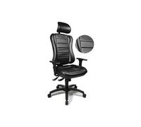 topstar fauteuil de bureau head point rs, noir / noir noir