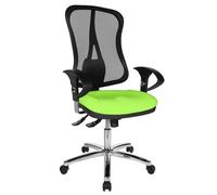 Topstar Head Point SY Deluxe Chaise de Bureau avec accoudoirs réglables en Hauteur Vert Pomme/Noir