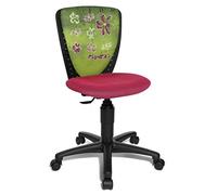 Topstar Nic Flowers Chaise de Bureau pour Enfant Noir/Rose