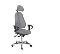 TOPSTAR Open Point SY Chaise de Bureau avec accoudoirs réglables en Hauteur et Appui-tête Gris foncé