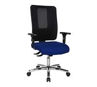 TOPSTAR Open X (N) Chaise de Bureau chromée avec accoudoirs réglables en Hauteur Bleu/Noir