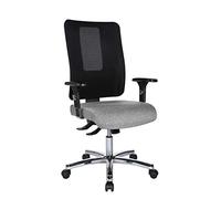 TOPSTAR Open X (N) Chaise de Bureau chromée avec accoudoirs réglables en Hauteur Gris/Noir