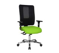 TOPSTAR Open X (N) Chaise de Bureau chromée avec accoudoirs réglables en Hauteur Vert Pomme/Noir