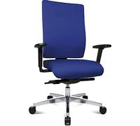 TOPSTAR sitness 70 pS79BHW50 Chaise de Bureau avec accoudoirs et revêtement en Tissu Bleu