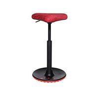 Topstar Sitness H1 Tabouret de Travail pivotant réglable en Hauteur Housse en Polyester Rouge