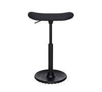 Topstar Sitness H2 Tabouret de Travail pivotant pour Skateboard Hauteur réglable Revêtement en Tissu Polyester Noir