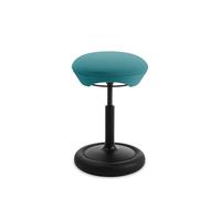 Topstar SITNESS HOP Tabouret Ergonomique avec Mouvement tridimensionnel Technologie Sitness Fabriqué en Allemagne Couleur : Noir/Bleu pétrole Clair