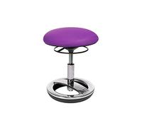 Topstar Sitness SU89BR0 - Tabouret Rond pour Enfant, avec Pied en Aluminium Poli et Housse en Tissu