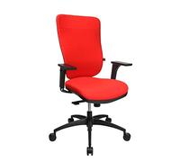 TOPSTAR Soft Pro 100 Fauteuil de Bureau en Tissu avec accoudoirs réglables en Hauteur Rouge 59 x 56 x 120 cm