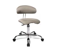 Topstar ST290W53 Sitness 40 Tabouret Rotatif Ergonomique avec Dossier et Housse en Tissu Sable
