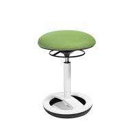 Topstar SU53BR0 Sitness High bob Tabouret sur Pied Rond en Aluminium Poli et Housse en Tissu