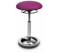 Topstar SU59BR0 Sitness High bob Tabouret sur Pied Rond en Aluminium Poli et Housse en Tissu