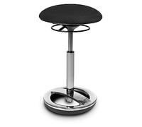 Topstar SU59BR0 Sitness High bob Tabouret sur Pied Rond en Aluminium Poli et Housse en Tissu