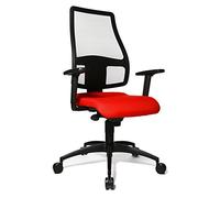 TOPSTAR Syncro Net Chaise de Bureau avec Hauteur d'accoudoirs Ajustable Rouge