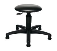 Topstar Tabouret pivotant avec patins Rembourrage simili cuir noir H. d'assise réglable Quantité:1