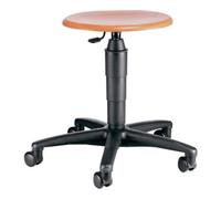 Topstar Tabouret pivotant avec roulettes hêtre naturel H. d'assise réglable 420-550 mm T Quantité:1