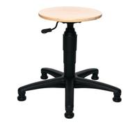 Topstar Tabouret pivotant Topstar avec patins hêtre naturel H. d'assise réglable Quantité:1