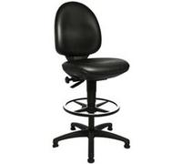 TOPSTAR TEC 50 Fauteuil de Bureau à roulettes en Cuir synthétique Noir