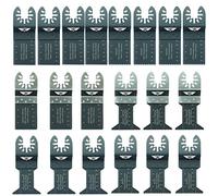TopsTools 20pcs FAK20 Fixation rapide Lames multitool Longue durée | Compatible avec DeWalt, Stanley, Black & Decker, Bosch, Fein (Non-StarLock), lames mixtes coupent bois, métal et plastique