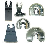 TopsTools 6pcs FAKD6 Fixation rapide Diamant Lame Pro | Compatible avec DeWalt, Stanley, Black & Decker, Bosch, Fein (Non-StarLock), lames diamant pour joints retirent le coulis
