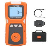 TopTes Guard-533 Détecteur de Monoxyde de Carbone Portable, Alarme Visuelle, Sonore et Vibrante, Clip Arrière, 120h d’Autonomie, Enregistrement Automatique, pour Usage Domestique et Professionnel