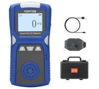 TopTes Guard-533 Détecteur de Monoxyde de Carbone Portable, Alarme Visuelle, Sonore et Vibrante, Clip Arrière, 120h d’Autonomie, Enregistrement Automatique, pour Usage Domestique et Professionnel