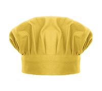 TOPTIE Toque de Chef de Cuisine Béret de Cuisinier Chapeau de Cuisine réglables en Toile de Coton pour Enfant et Adulte