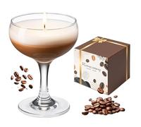 Toptime Bougie Parfumées à Café Expresso Martini, Coffret Cadeau Femme au 2 Mèches, Cire de Soja Bougies Longue Durée Jusqu'à 35 Heures, Élégant Cadeau Anniversaire Femme pour Noël Saint Valentin