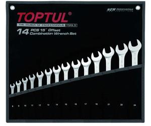 TOPTUL GPAB1404 Kit de clés polygonales et de clés à fourches