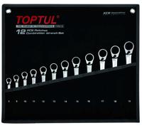 TOPTUL GPAQ1203 Kit de clés à fourche et polygonale à cliquet