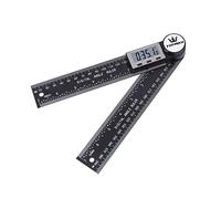 TOPWAY Détecteur d'Angle Numérique 8" 200mm, 0-360° Inclinomètre électronique Goniomètre Rapporteur d'Angle Règle de Mesure Outil avec écran LCD pour l'Ingénierie Construction de Menuiserie 401004