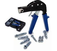 TOPWAY Kit d'outils de Réglage D'ancrage Mural 72 Pièces, Cavité en Plaques de Plâtre en Métal en Acier Fixations Murales Creuses Vis Ancrages Bouchons Assortiment 405504