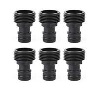 Topways® 3/4 pouce Mâle Adaptateur: pour Raccorder Des Dispositifs D'arrosage Avec Filetage Interne au Système, Filetage Extérieur de 26,5 mm (G 3/4") 6 Pièces