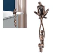 Topyond Objet Decoration,Sculptures Abstraites Assises,19.3 X 6.3cm Sculpture d'amoureux, Ornement en Résine, Statue d'art Abstrait De Couple,Sculpture Decoration Interieur