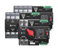 TOQ7e 2P 3P 4P double interrupteur générateur à puissance de ville veilleuse 220V 63A 100A 125A eWelink minuterie automatique(3P,100A)