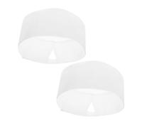 Toque de Chef 2 Pièces en Coton Polyester Blanc pour Hommes et Femmes