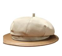 Toque de cuisinier Chapeau de Chef de Restaurant, hôtel, boulangerie, chapeau de Chef réutilisable, casquette de cuisine, restauration des aliments, uniforme de travail des serveurs d'hôtel(Beige)